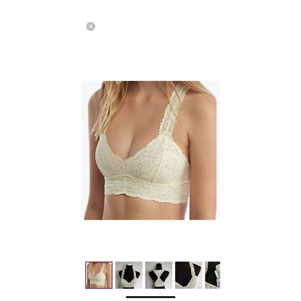 Free People Galloon Lace Racerback Bralette Medium